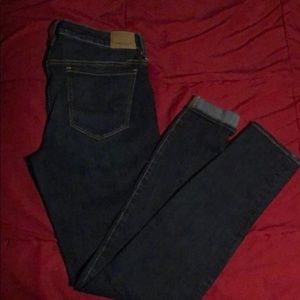 Dark skinny jeans